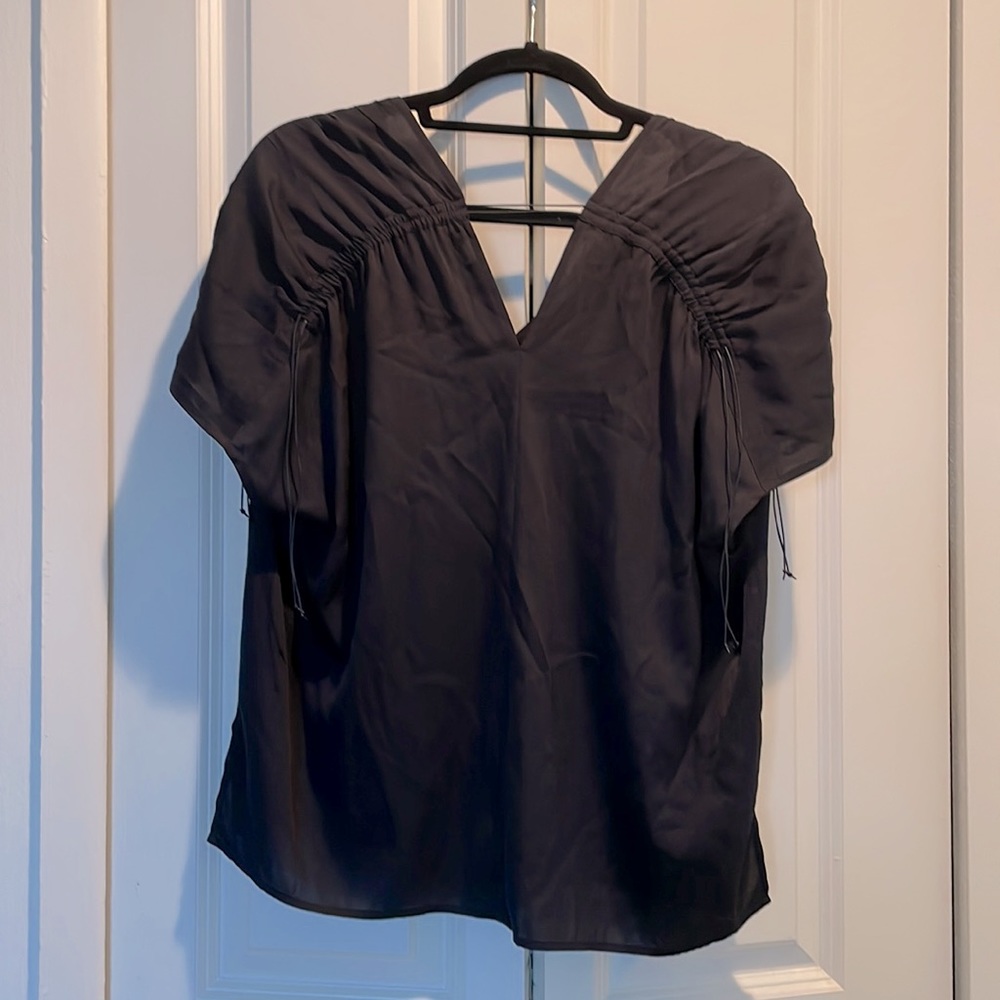 Vince black silk blouse - Picture 3 of 6
